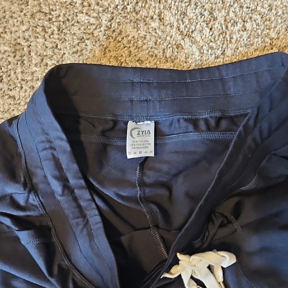 ZYIA Navy Track Pants - Picture 1 of 4
